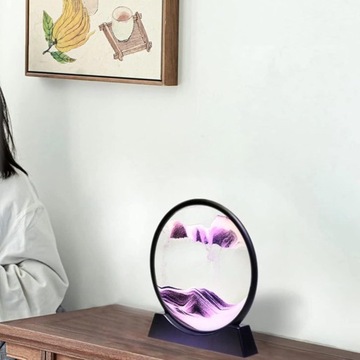 Динамическое изображение песка, движущееся 3D-изображение из песка, 12 дюймов, фиолетовый