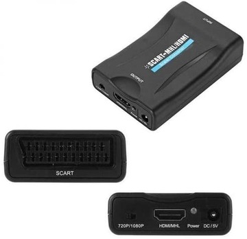 Переходник-конвертер SCART/EURO в HDMI HD MHL