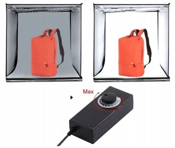 PULUZ PU5060 БЕСТЕНЕВАЯ ТЕНТА 60x60см LED 5500K ДЛЯ ФОТОГРАФИИ ПРОДУКТА