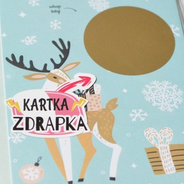Kartka zdrapka - jestem w CIĄŻY Boże narodzenie