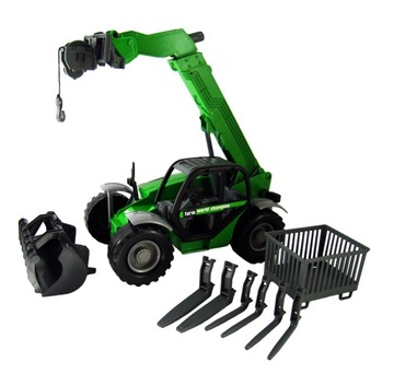 _ŁADOWARKA TELESKOPOWA MANITOU_WIDŁY_HAK_KOSZ 4W1_
