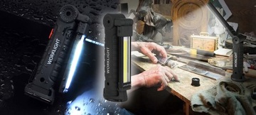 ФОНАРЬ ДЛЯ МАСТЕРСКОЙ С МАГНИТОМ USB 5в1 ДЛЯ МАСТЕРСКОЙ, светодиод до 1200 мАч