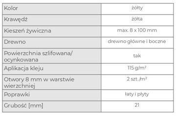 Płyta trójwarstwowa Panel 3-SO 3000x500x21