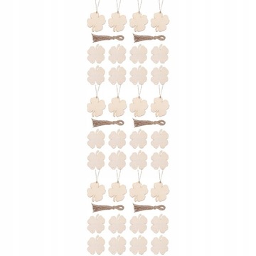 Blush Decor Bling Drewniane liście Zestaw do