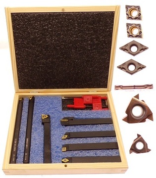 НАБОР ПОВОРОТНЫХ НОЖЕЙ 7 ШТ. 12 ММ 12x12 + 14 ПЛАСТИН СКЛАДНОЙ ПОВОРОТНЫЙ НОЖ