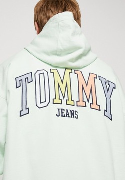 Bluza męska z kapturem Tommy Jeans L zielona