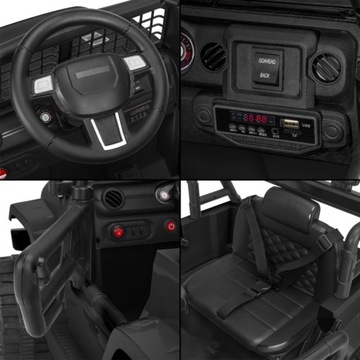 JEEP AUTO CAR ПИТАНИЕ ОТ АККУМУЛЯТОРА 12 В ПУЛЬТ ДИСТАНЦИОННОГО УПРАВЛЕНИЯ 2.4G MP3 AMORY LIGHTS MELODIES