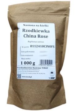 Nasiona na kiełki RZODKIEWKA CHINA ROSE 1kg 1000g