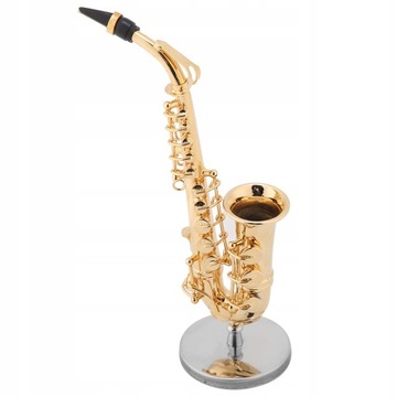 Miniaturowa replika saksofonu altowego ze