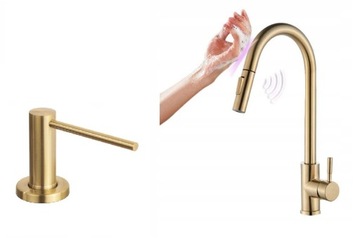 Bateria kuchenna na dotyk LOLA GOLD + dozownik