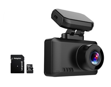 Wideorejestrator 4K ULTRA HD KAMERA PRZÓD TYŁ + Karta pamięci 64GB microSD
