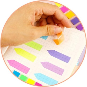 10 шт. флажки для заметок, страницы, вкладки, флажки для заметок с наклейками, цветные L