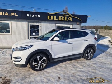 Hyundai Tucson III SUV 1.6 T-GDI 177KM 2018 Hyundai Tucson Full Led 4x4 Skory Blokada Mostow Niski przebieg 1.6 177KM, zdjęcie 1