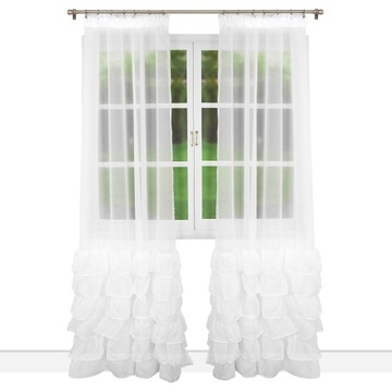 FIRANA ZDOBIONA FALBANAMI DŁUGA TAŚMA I TUNEL