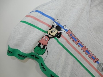 Crop top krótka bluzka szary Mickey Mouse 50 5XL