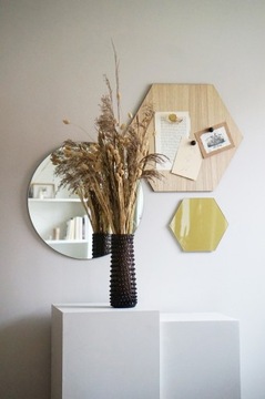 MARMUR BEŻ heksagonalna TABLICA MAGNETYCZNA 42x48