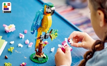 НАБОР LEGO CREATOR 3IN1 ЭКЗОТИЧЕСКИЙ ПОПУГАЙ РЫБА-ЛЯГУШКА 31136