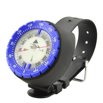 Silny magnetyczny kompas nurkowy niebieski
