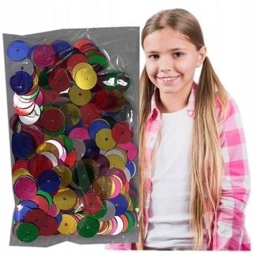 Блестки Круглые Плоские Декоративные Конфетти, МЕТАЛЛИК