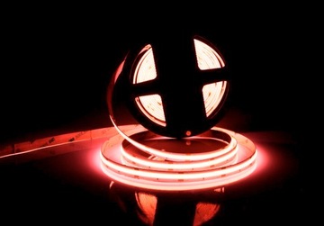 COB LED STRIP ip20 12В 12Вт/м неоновая КРАСНАЯ 1м