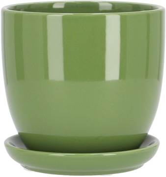 КЕРАМИЧЕСКИЙ ЦВЕТОЧНЫЙ ГОРШОК НА ПОДСТАВКЕ ⌀15