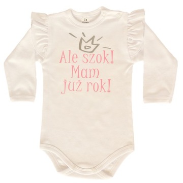 BODY Z FALBANKĄ ROCZEK URODZINY R86 ALE SZOK!