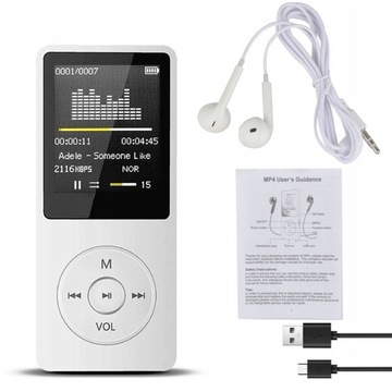 УМНЫЙ МУЗЫКАЛЬНЫЙ ПЛЕЕР BLUETOOTH 5.0 С ШУМОПОДАВЛЕНИЕМ 1,8 дюйма, 16 ГБ, FM USB
