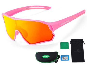 Okulary rowerowe dziecięce 8-14lat polaryzacyjne UV400 ROCKBROS SP314/4 RO