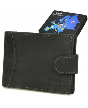 Etui skórzane na dokumenty karty wizytownik RFiD