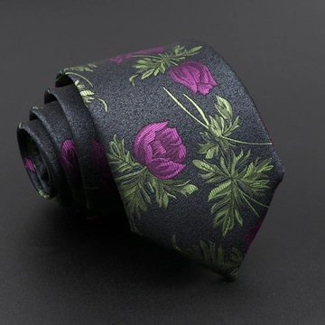 Novelty Men's Tie Floral Feather Elk Geometric Patten Red Blue Neckties