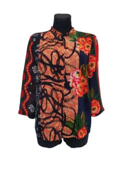 Bluzka koszulowa mix wzorów DESIGUAL XXL