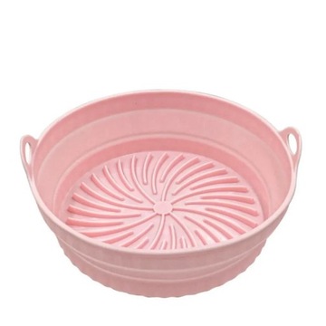 Foldable Air Fryer Silicone Basket Airfryer Oven Baking Tray Silicone Mold