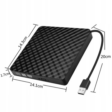 ВНЕШНИЙ ПОРТАТИВНЫЙ CD-DVD-привод USB 3.0 и USB-C