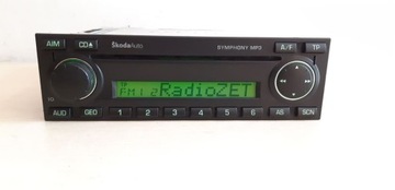 RADIO FABRYCZNE CD SKODA SYMPHONY MP3 OCTAVIA I SUPERB I ROZKODOWANE