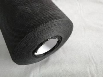 Podkład flizelinowy kolor CZARNY 80cm x 50m gruby