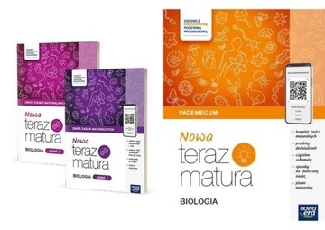 NOWA TERAZ MATURA BIOLOGIA VADEMECUM+ ZBIÓR ZADAŃ MATURALNYCH. CZĘŚĆ 1 I 2