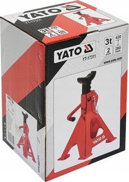 YATO PODSTAWKI WARSZTATOWE KOBYŁKI SAMOCHODOWE 3T 2 SZT 280-420 mm YT-17311