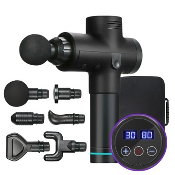 Pistolet do Masażu MG02PRO BLACK czarny ręczny masażer wibracyjny