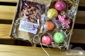 ПОДАРОЧНЫЙ НАБОР СОЛЬ и БОМБОЧКИ ДЛЯ ВАННЫ + МЫЛО