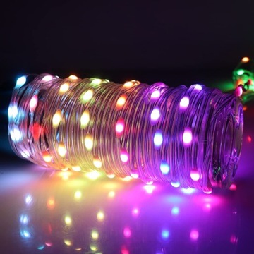 УМНАЯ НЕОНОВАЯ RGBIC СВЕТОДИОДНАЯ ЛЕНТА Bluetooth 5M IP65 USB ОГНИ ДЛЯ РОЖДЕСТВЕНСКОЙ ЕЛКИ УКРАШЕНИЯ