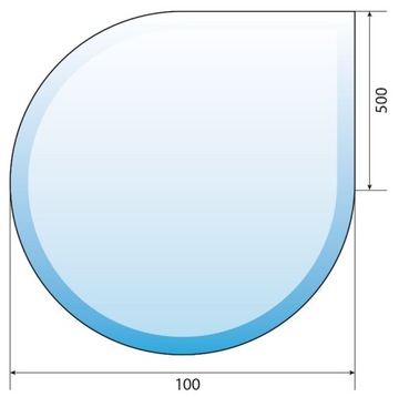 SZYBA HARTOWANA PODSTAWA POD PIEC KOMINEK 100x100
