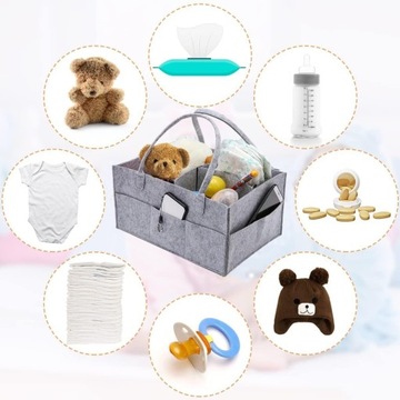 ОРГАНАЙЗЕР ДЛЯ ПОДГЛЕННИКОВ ВОЙЛОЧНАЯ СУМКА ДЛЯ МАТЕРИ И РЕБЕНКА ДЛЯ ИГРУШЕК КОСМЕТИКА