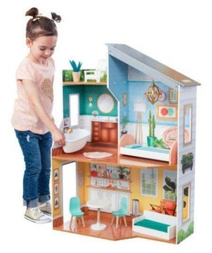 Drewniany Domek z akcesoriami dla lalek Wymarzona Willa Emily KidKraft