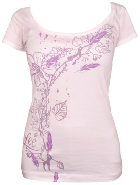 LEE t-shirt WHITE flowers KYM T _ S