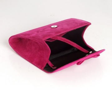 СУМКА ЖЕНСКАЯ ФУКСИИ, SOLOME D5, ЗАМШЯ