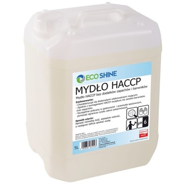 ECO SHINE MYDŁO HACCP BEZZAPACHOWE BEZBARWNE 5L
