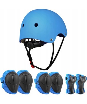 ZESTAW KASK I OCHRANIACZE NA ROWER DLA DZIECI od 3 do 12 lat regulowany
