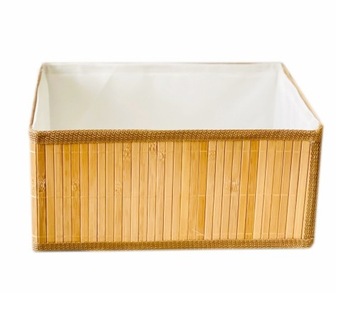 dr KOSZYK POJEMNIK BAMBUSOWY L ORGANIZER JASNY