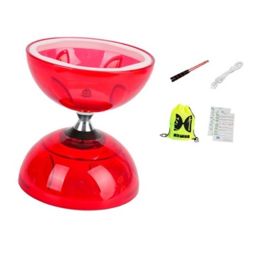 Китайський набір Діаболо Класичне міцне портативне аксесуари Подвійне колесо S Червоний