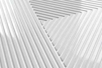 WISZĄCA SZAFKA RTV BIAŁA MAT do salonu 200 cm Stolik pod TV RYFLOWANA ASHA